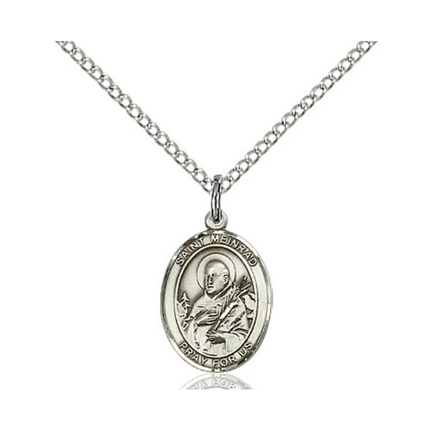 Sterling Silver Jewish Protektion Pendant with 18 Sterling Silver Lite Curb Chain. 